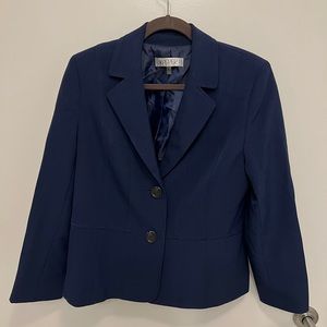 Kasper navy 2 button blazer. Size 12
